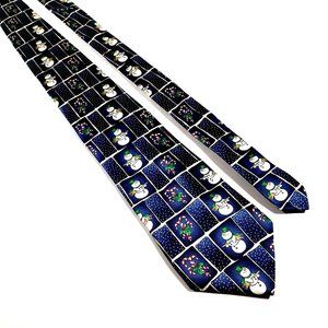 Joseph Feiss Mens Necktie Snowman Christmas Accessory Office Work Dad Gift